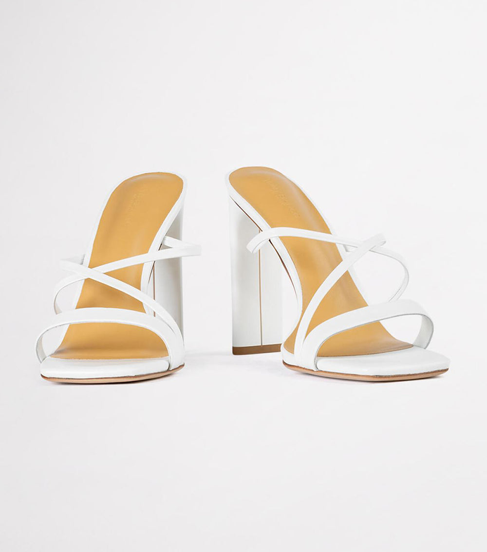 Fior White Kid Heels - Tony Bianco