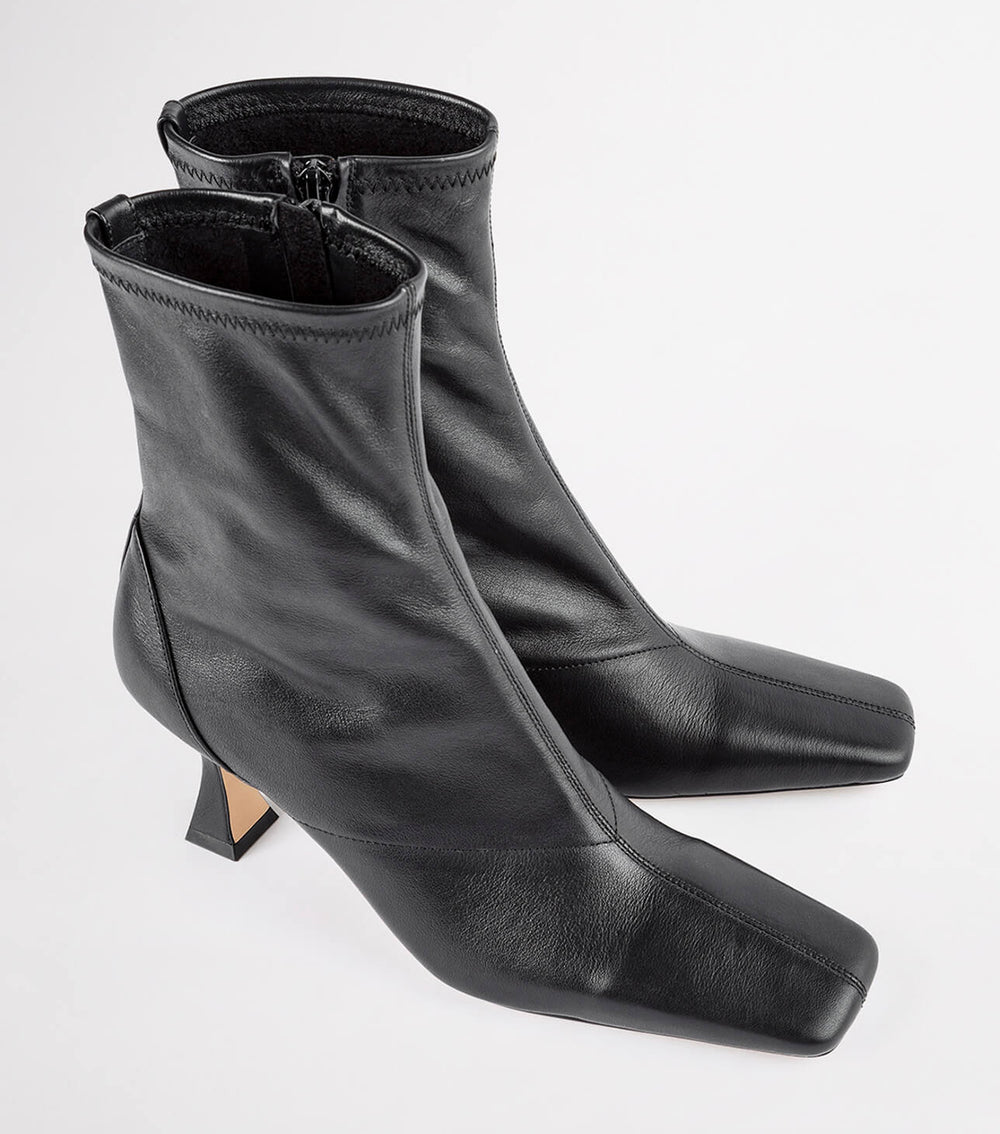 Fomo Black Venice Ankle Boots - Tony Bianco