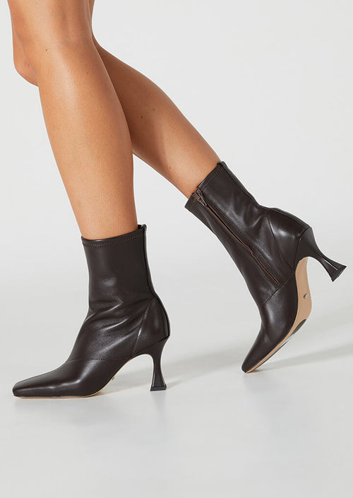 Fomo Chocolate Nappa Ankle Boots