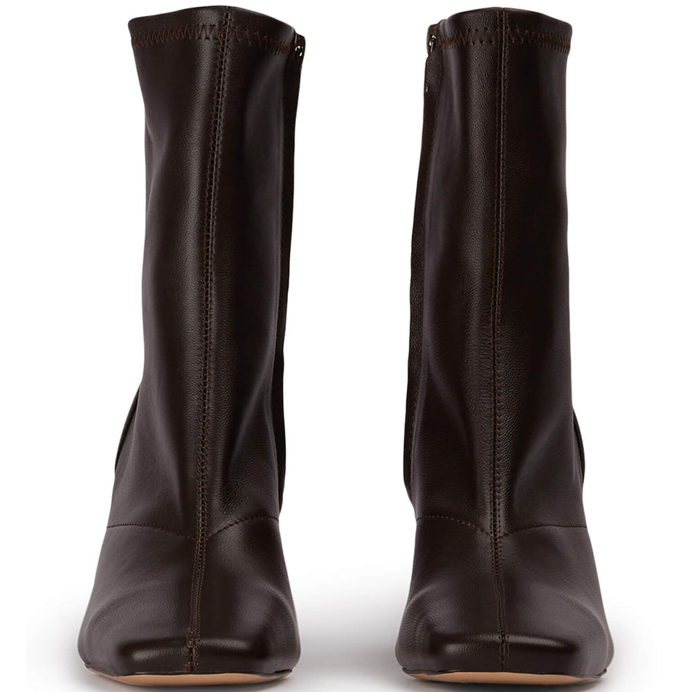 Fomo Chocolate Nappa Ankle Boots - Tony Bianco