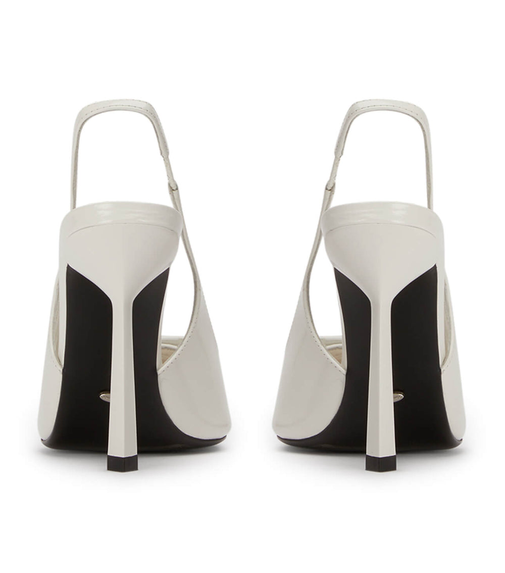 Ginger White Hi Shine Heels - Tony Bianco