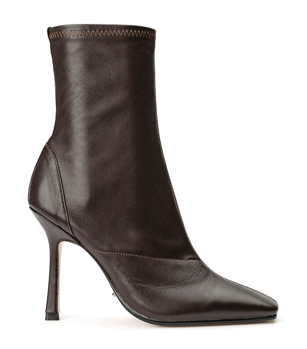 Halsey Chocolate Nappa Ankle Boots - Tony Bianco