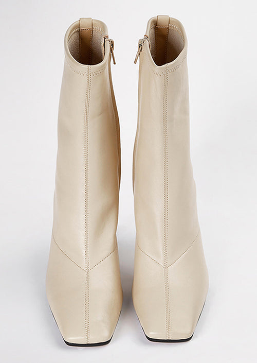 Halsey Vanilla Nappa Ankle Boots