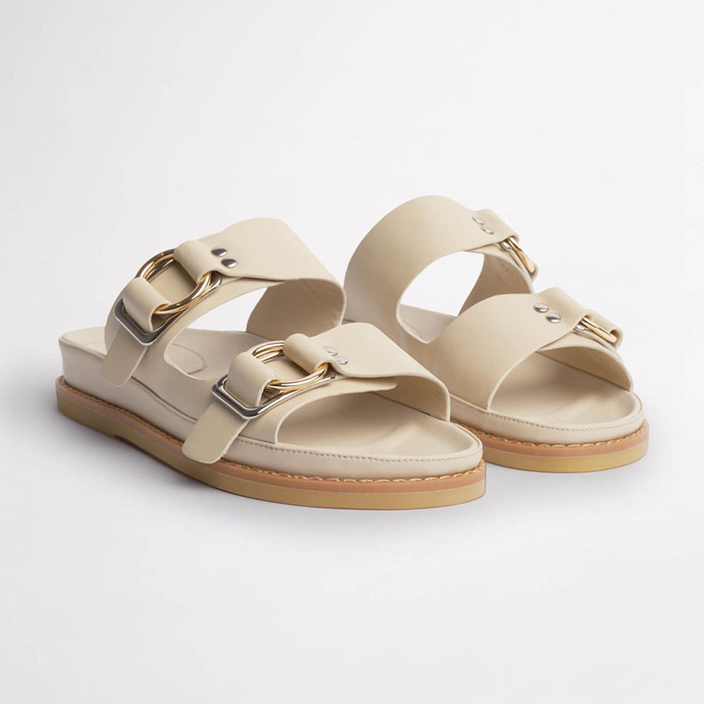 Hunter Vanilla Capretto Sandals - Tony Bianco