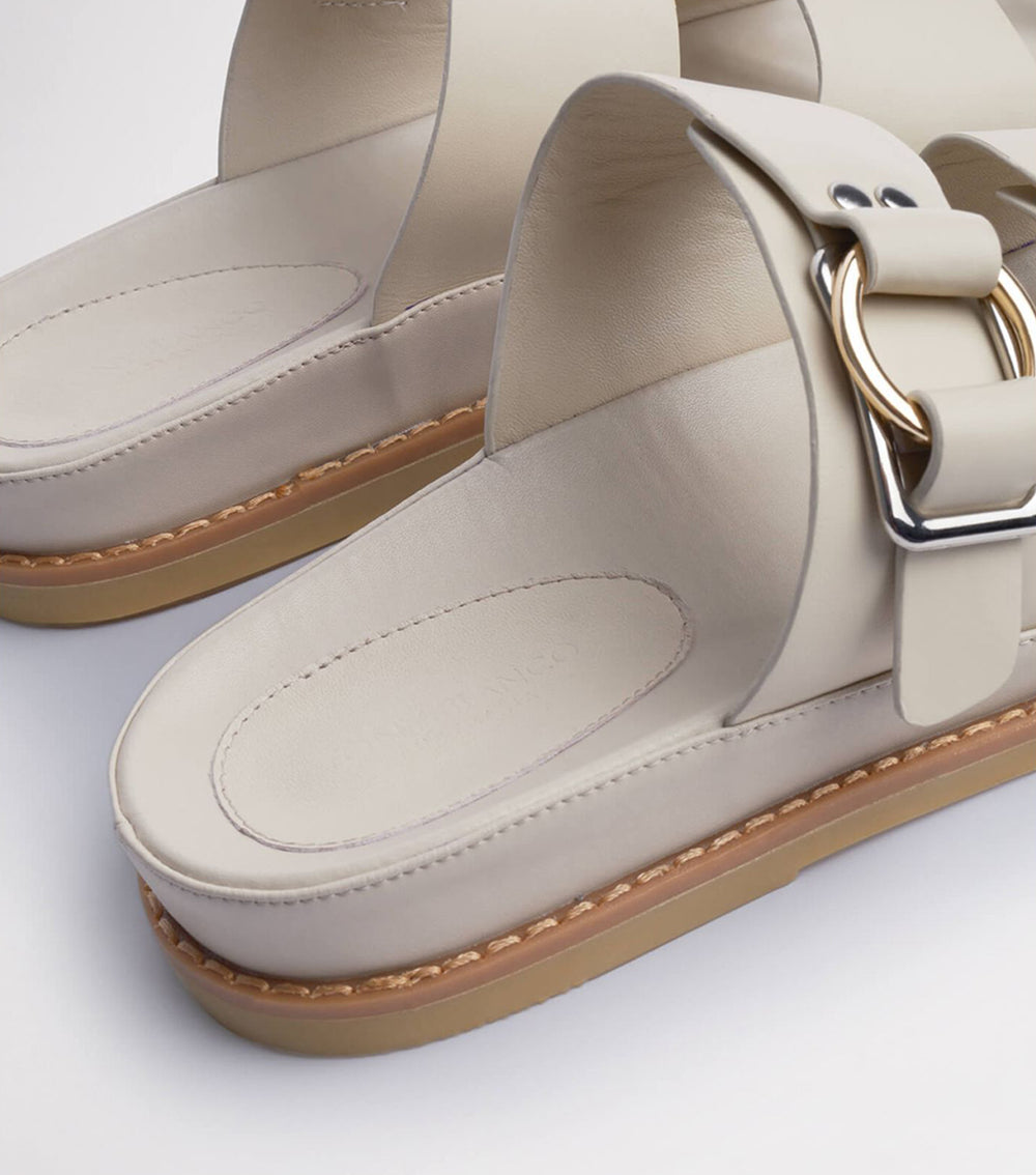 Hunter Vanilla Capretto Sandals - Tony Bianco