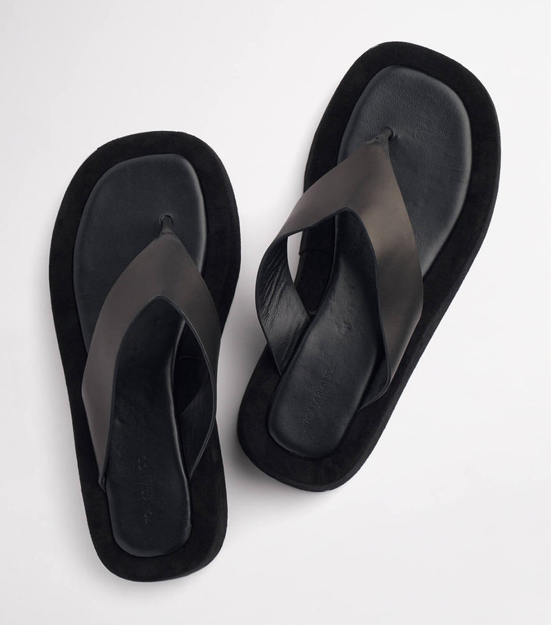 Ives Black Como 3.5cm Sandals | Sandals | Tony Bianco
