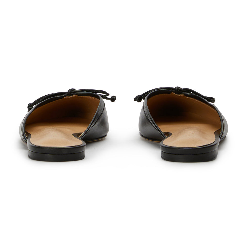 Javelin Black Nappa Flats - Tony Bianco