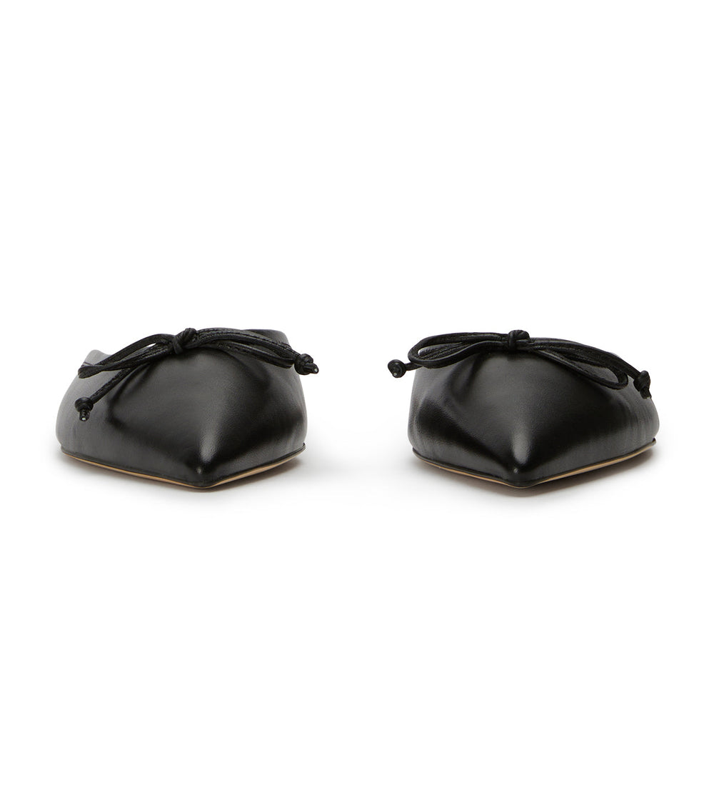 Javelin Black Nappa Flats - Tony Bianco