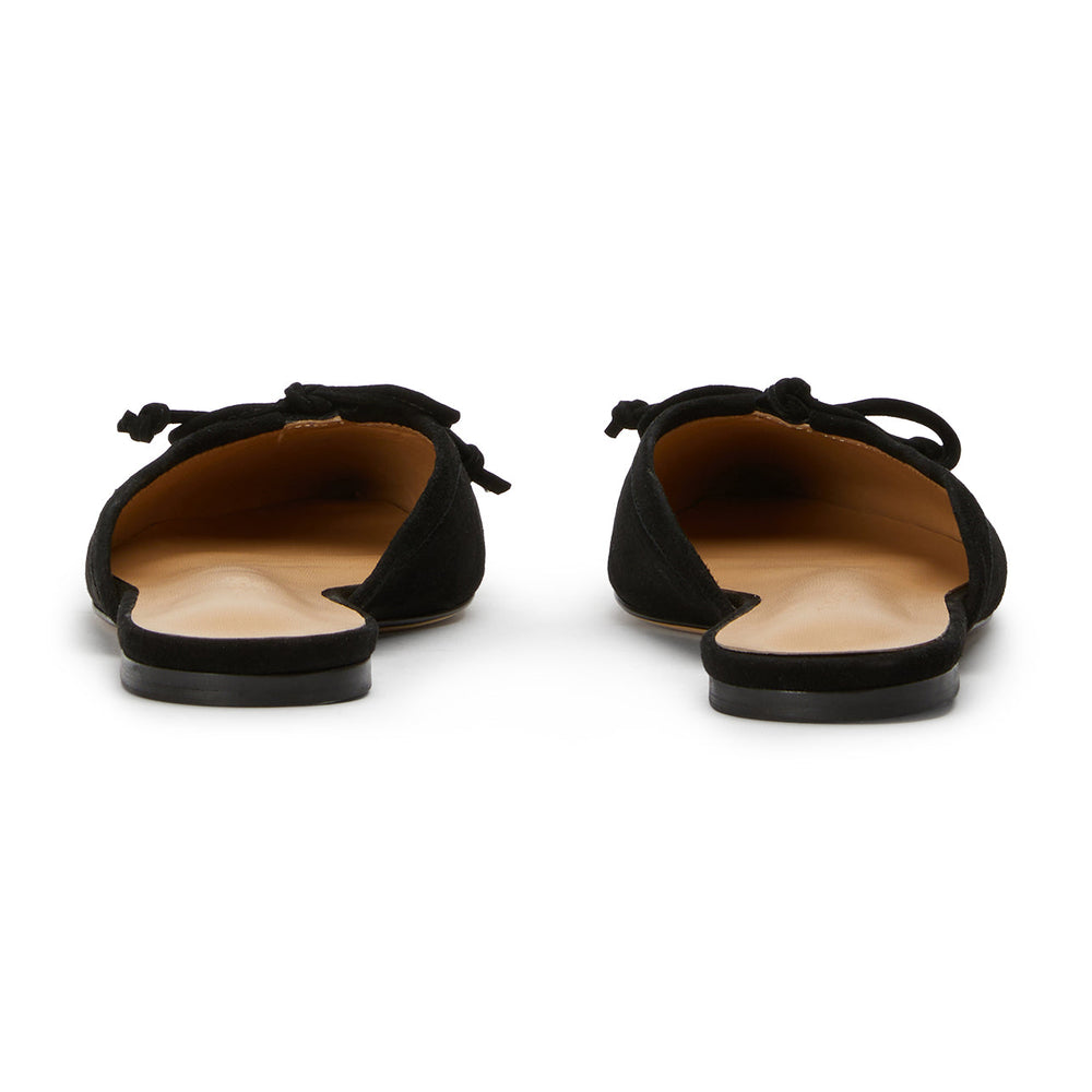 Javelin Black Suede Flats - Tony Bianco