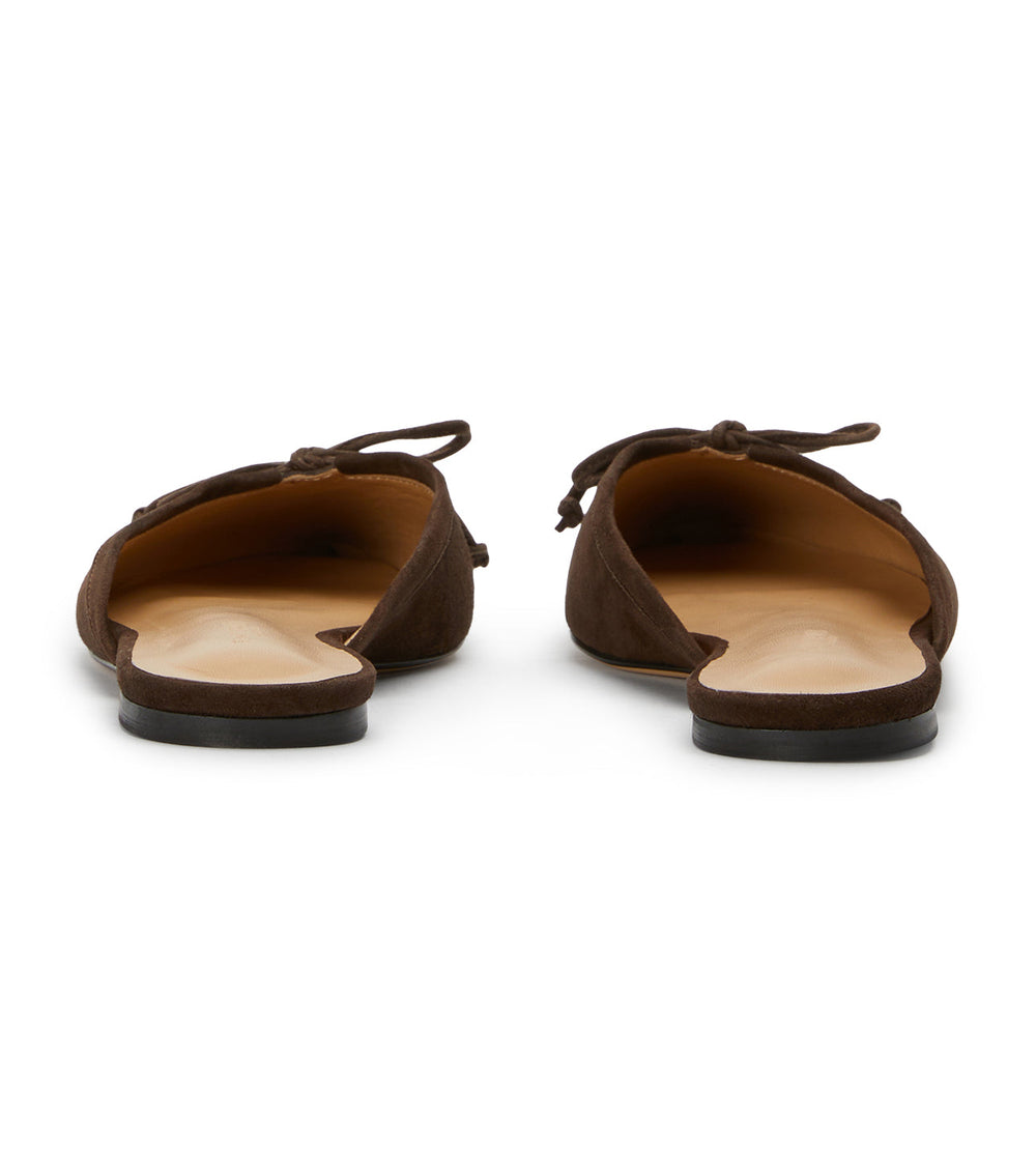 Javelin Espresso Suede Flats - Tony Bianco