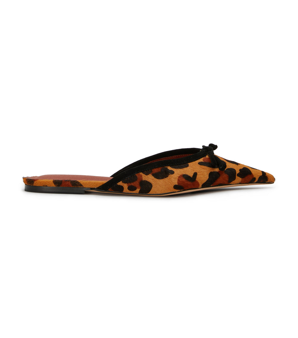 Javelin Leopard Pony Flats - Tony Bianco