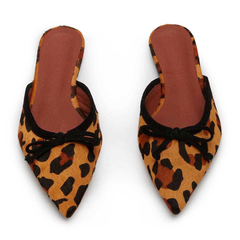 Javelin Leopard Pony Flats - Tony Bianco