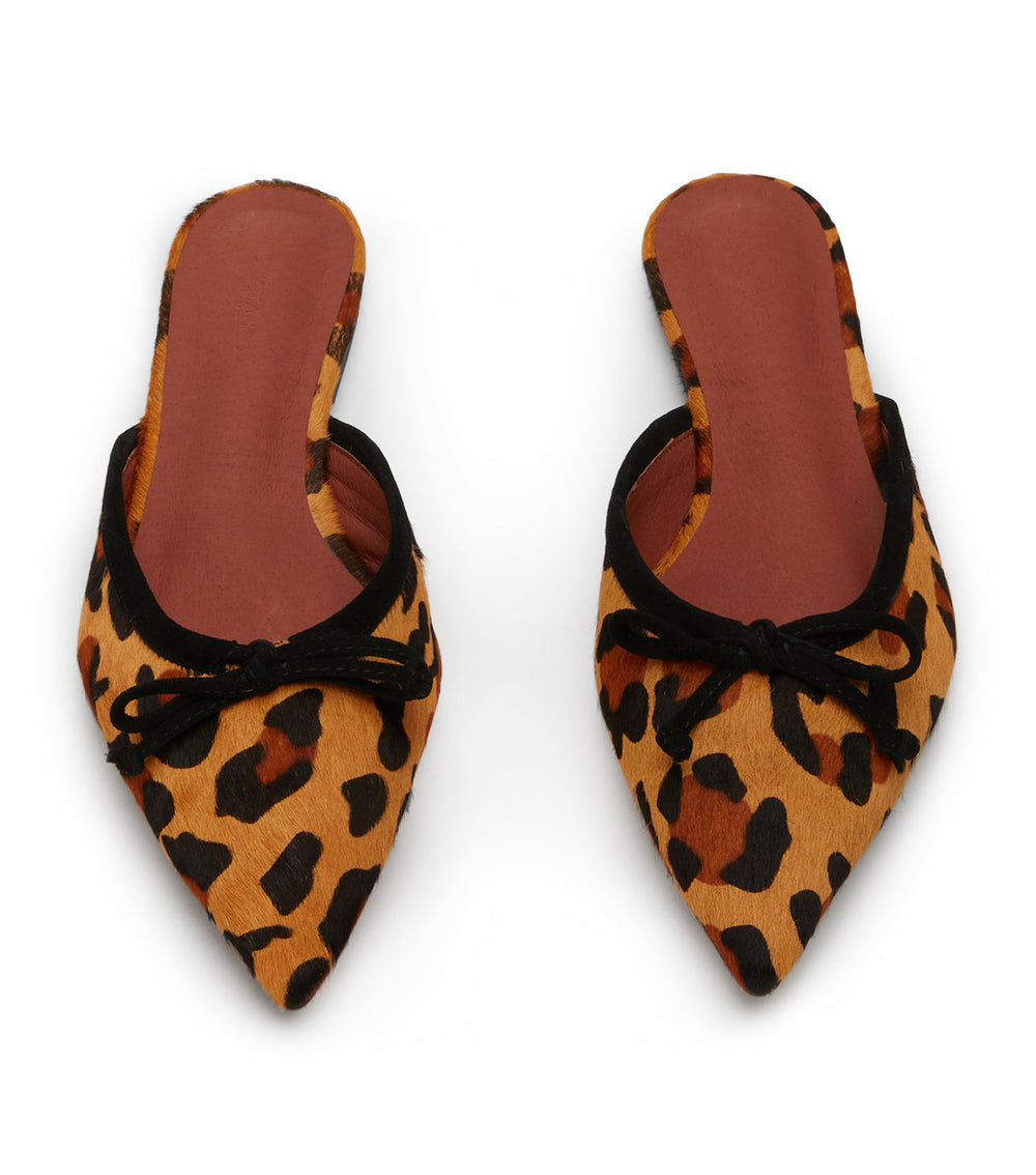 Javelin Leopard Pony Flats - Tony Bianco