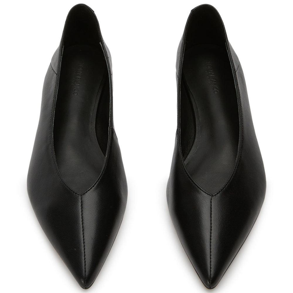 Joop Black Nappa Flats - Tony Bianco