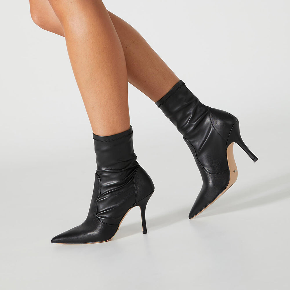 Kartia Black Nappa/Black Venezia Ankle Boots - Tony Bianco