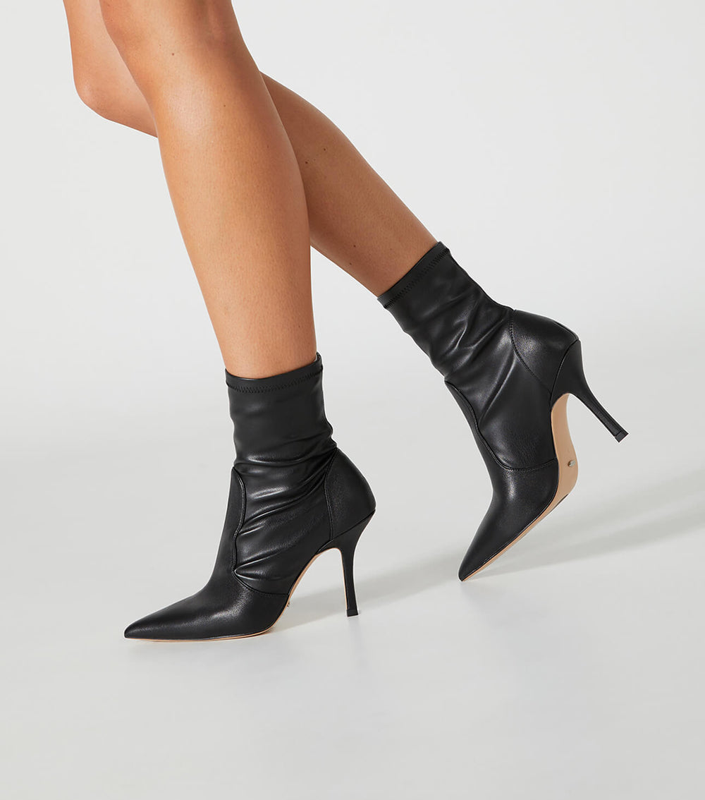 Kartia Black Nappa/Black Venezia Ankle Boots - Tony Bianco