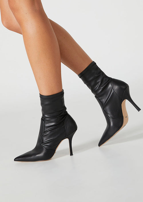 Kartia Black Nappa/Black Venezia Ankle Boots
