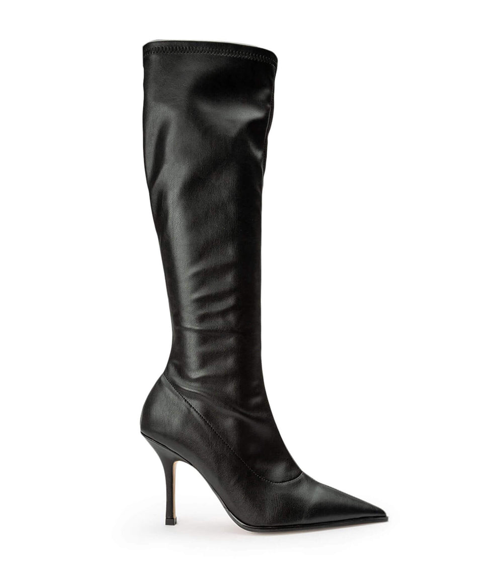 Knight Black Venezia Calf Boots - Tony Bianco