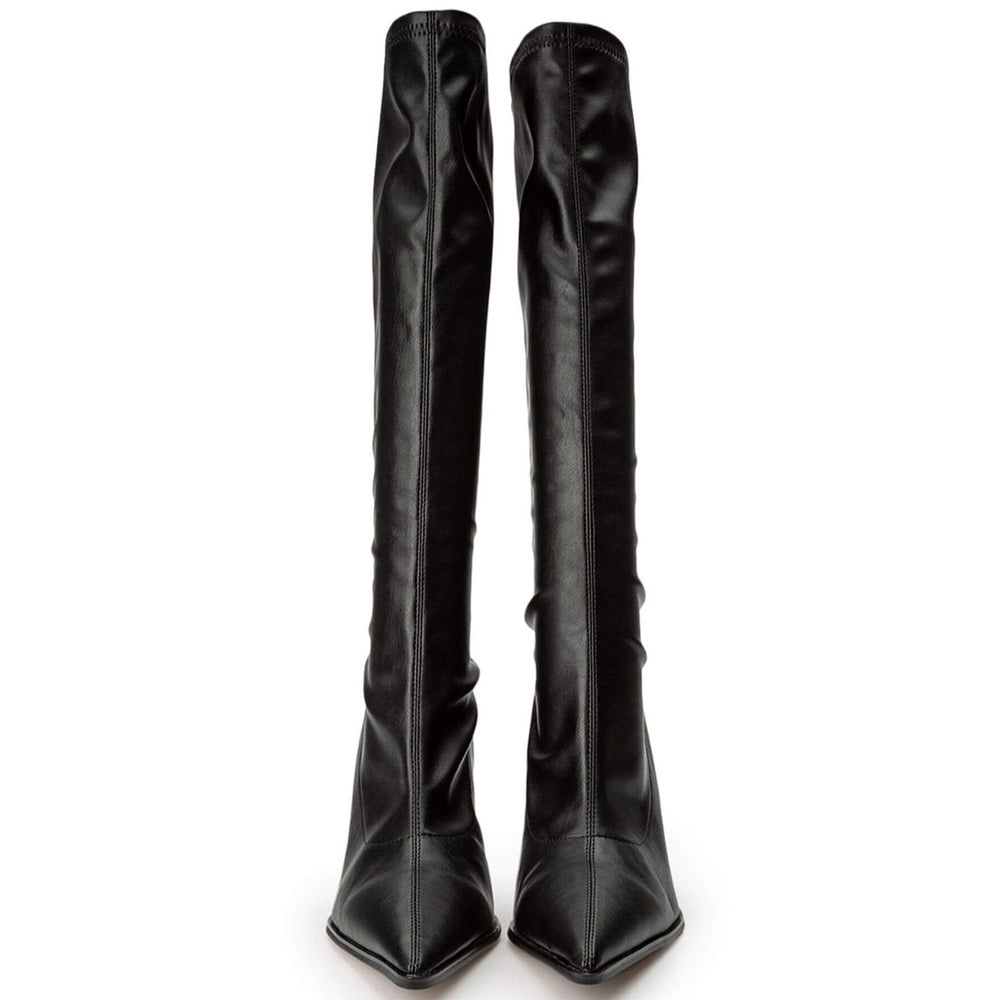 Knight Black Venezia Calf Boots - Tony Bianco