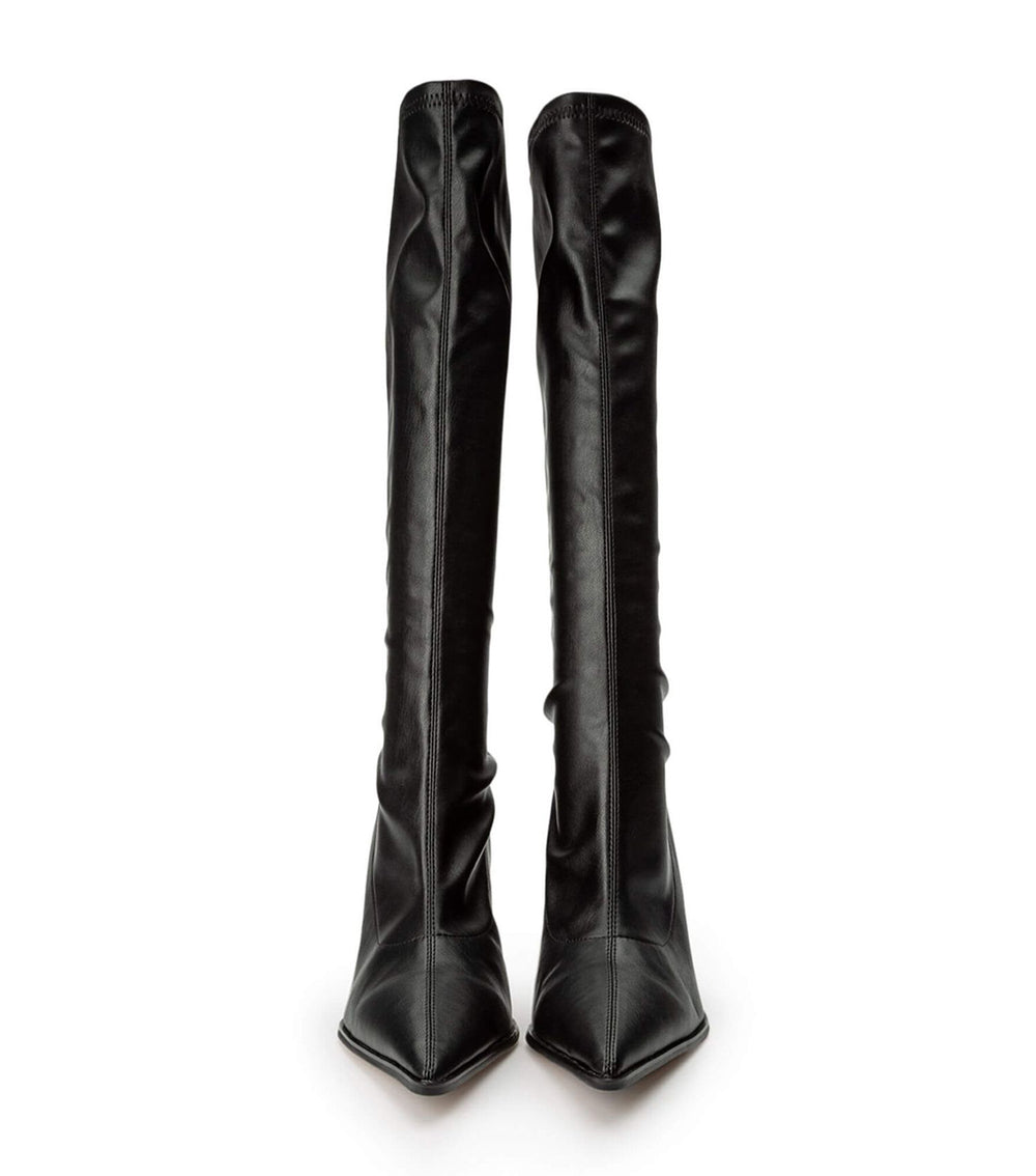 Knight Black Venezia Calf Boots - Tony Bianco