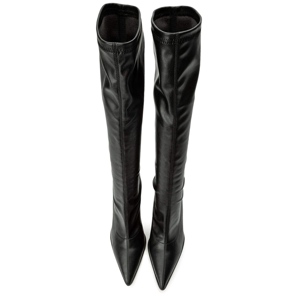 Knight Black Venezia Calf Boots - Tony Bianco