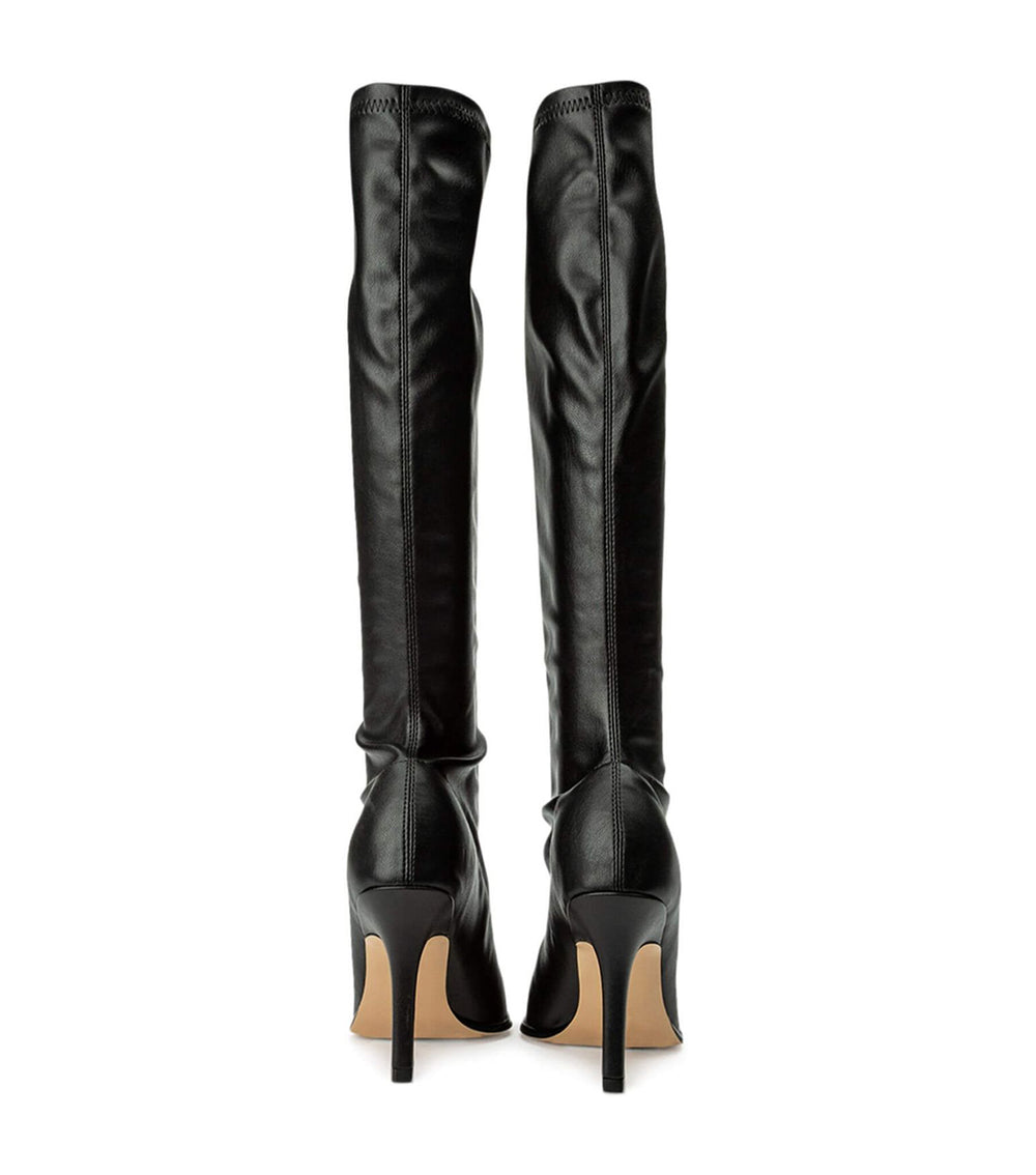 Knight Black Venezia Calf Boots - Tony Bianco