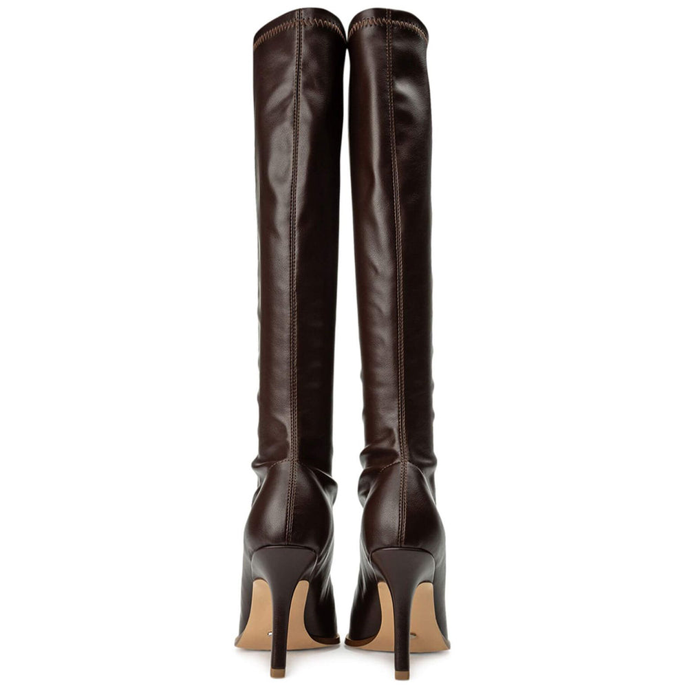 Knight Choc Venezia Calf Boots - Tony Bianco