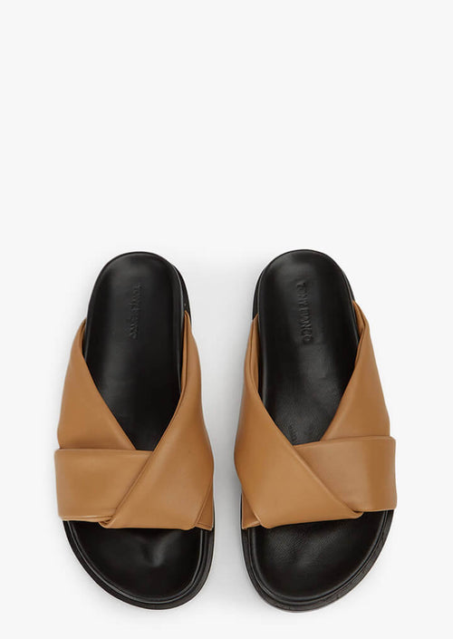 Lora Biscuit Nappa Sandals