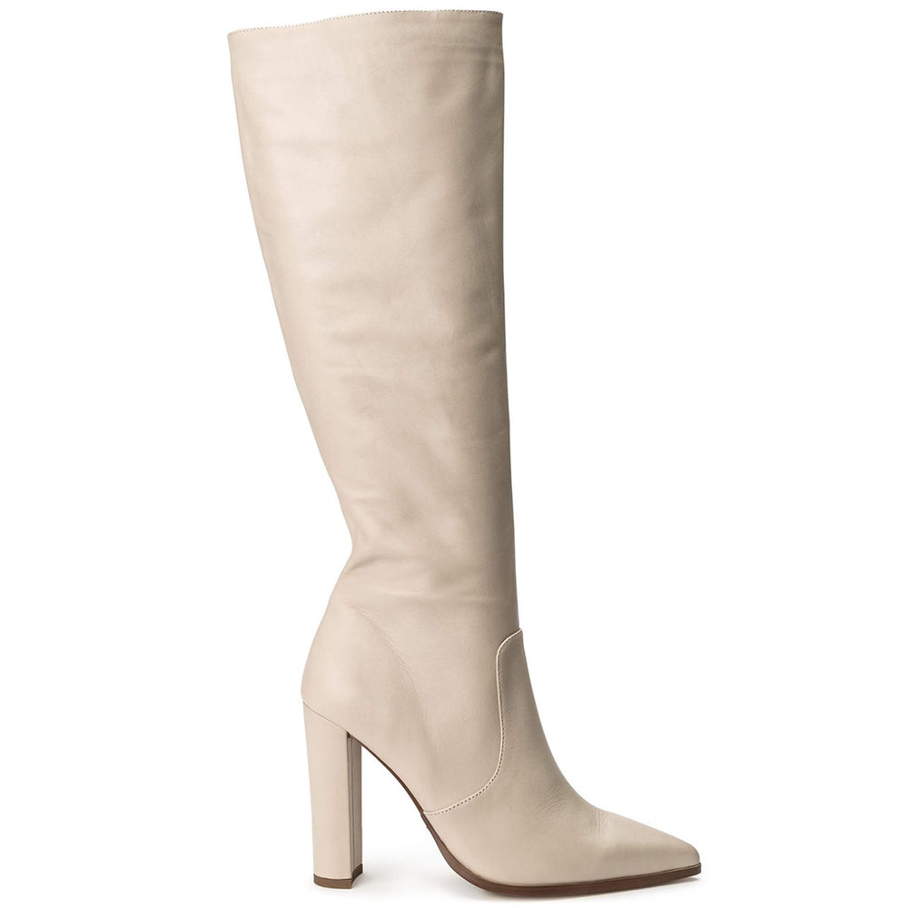 Lucille Vanilla Venice Calf Boots - Tony Bianco