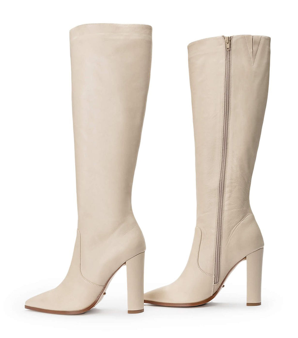 Lucille Vanilla Venice Calf Boots - Tony Bianco