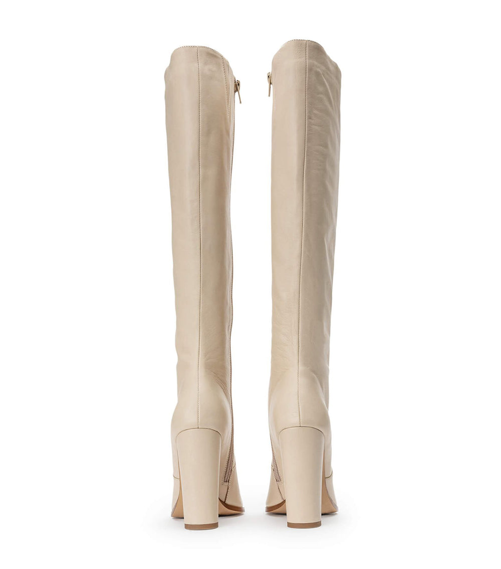 Lucille Vanilla Venice Calf Boots - Tony Bianco