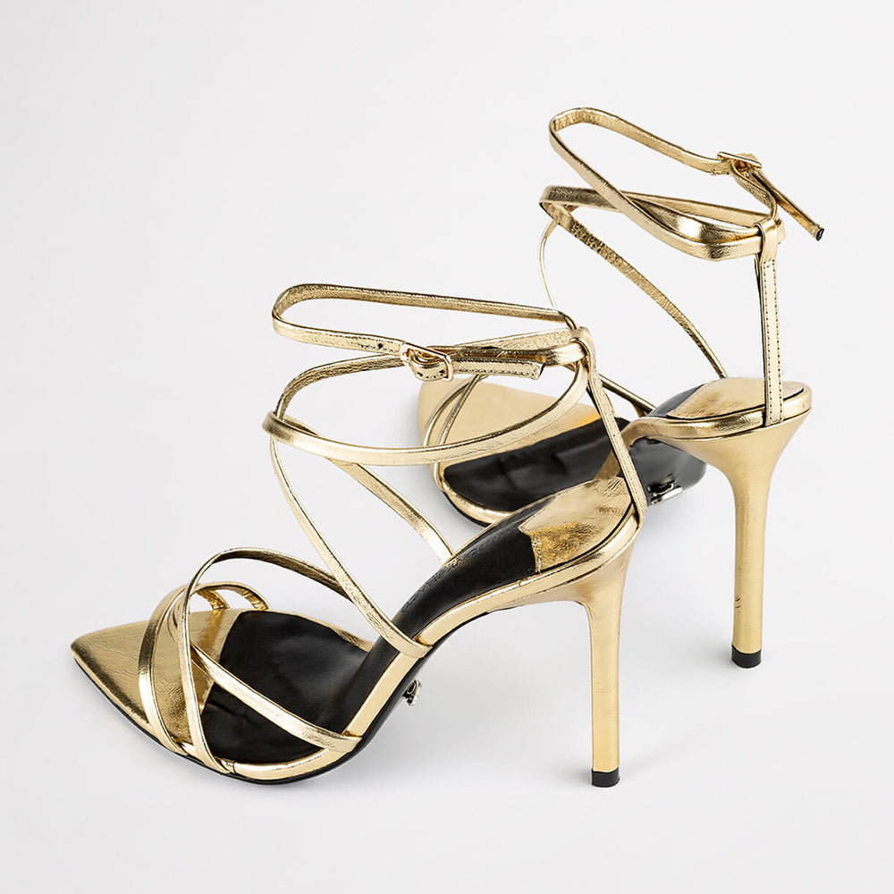 Marcy Gold Foil Heels - Tony Bianco