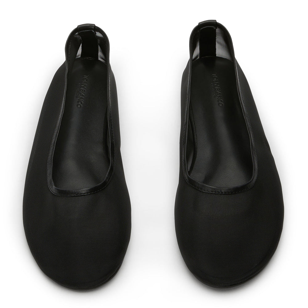 Marvel Black Nylon Flats - Tony Bianco