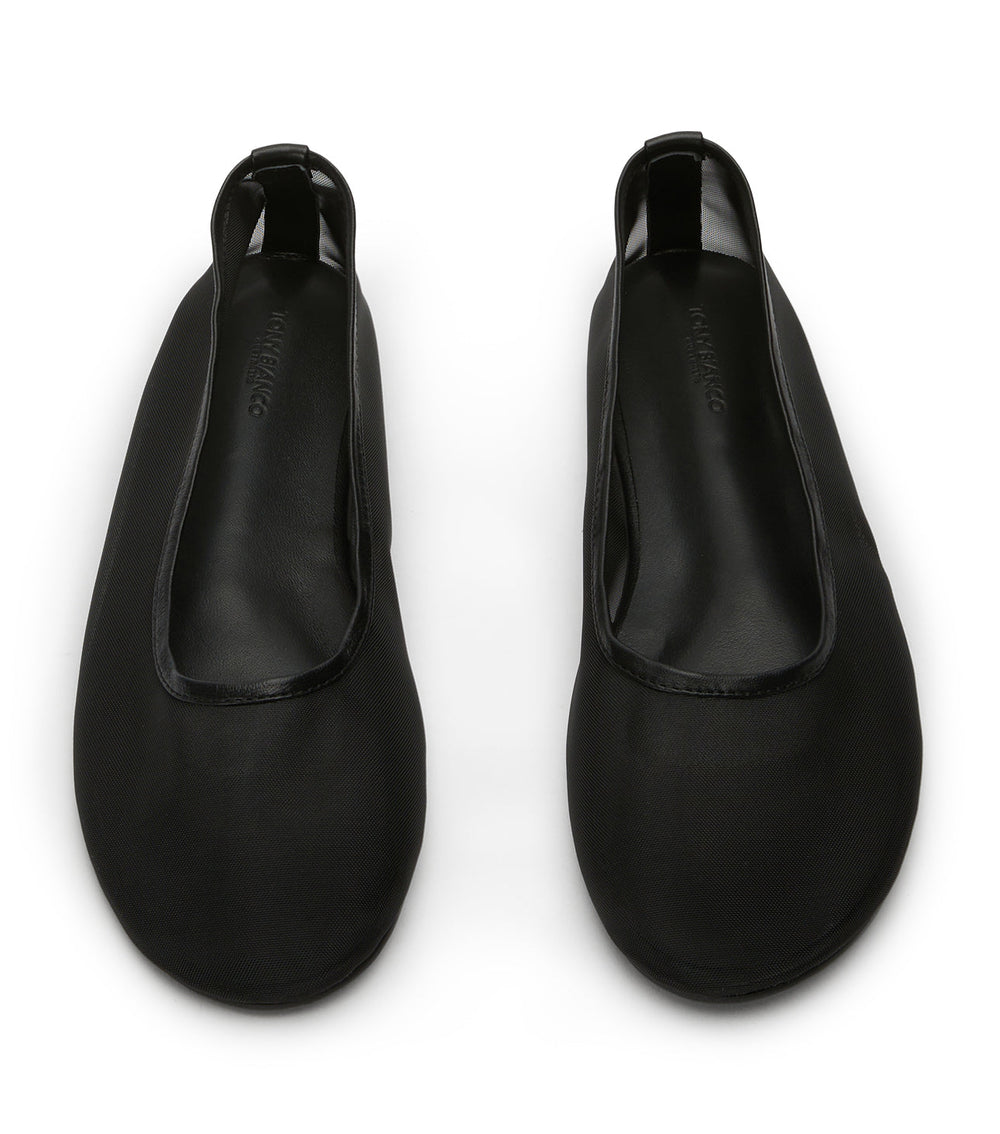 Marvel Black Nylon Flats - Tony Bianco