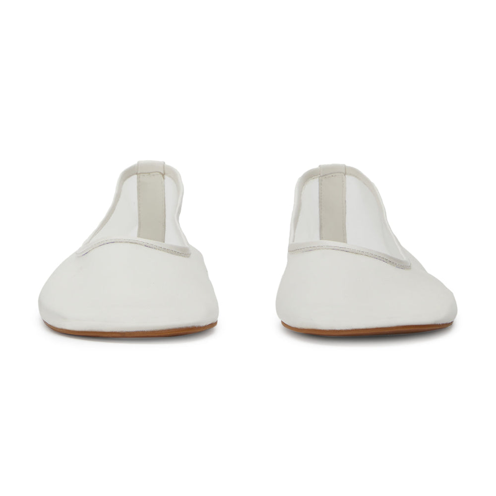 Marvel White Nylon Flats - Tony Bianco