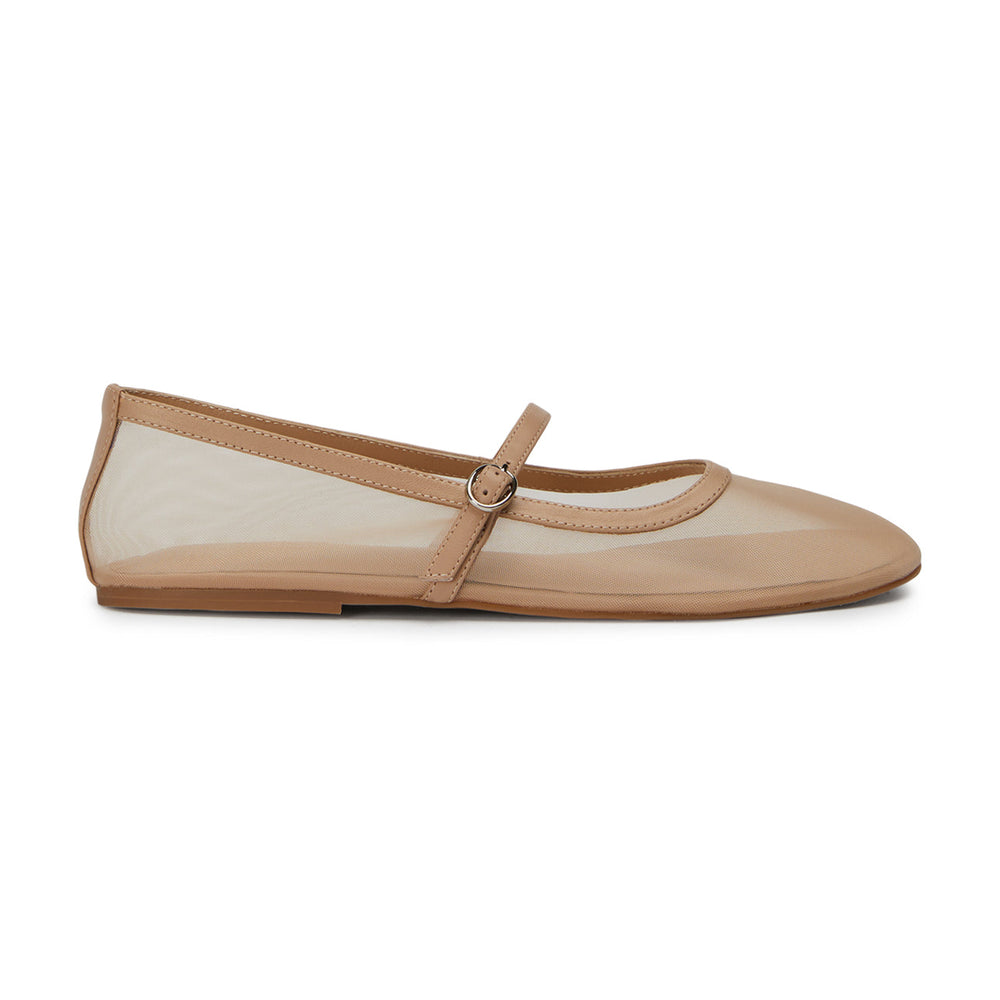 Melany Skin Nylon Flats - Tony Bianco