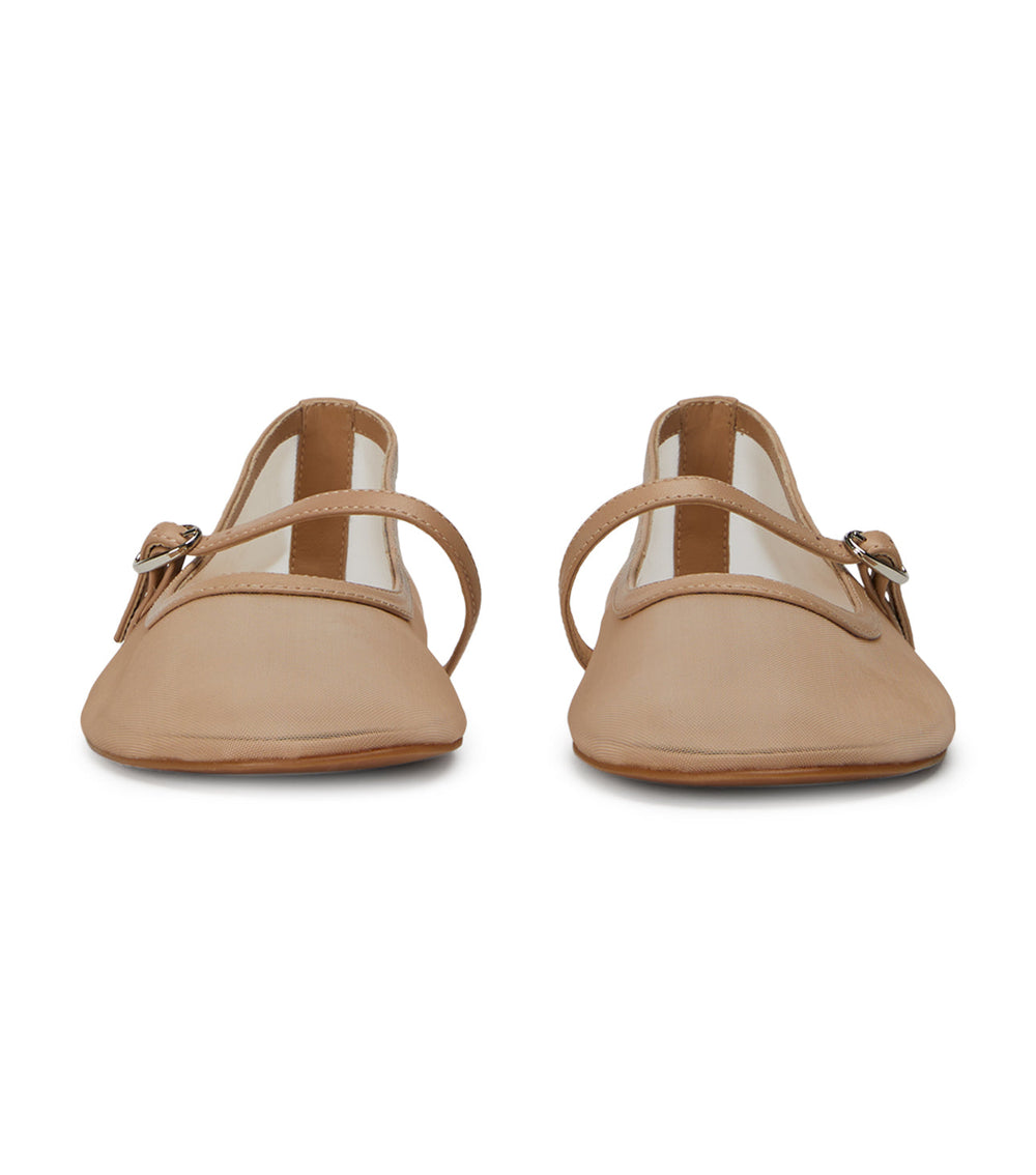 Melany Skin Nylon Flats - Tony Bianco