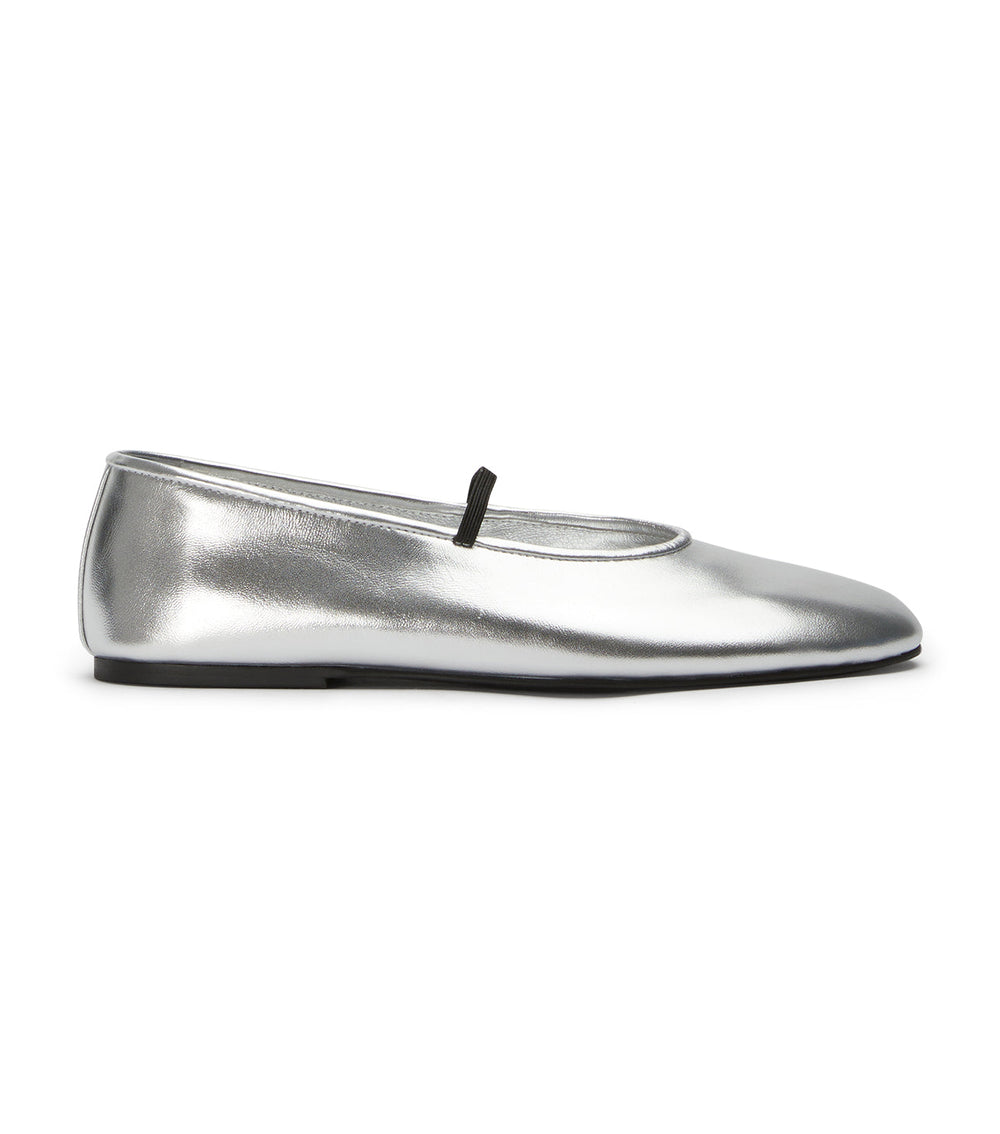 Milla Silver Shimmer Flats - Tony Bianco