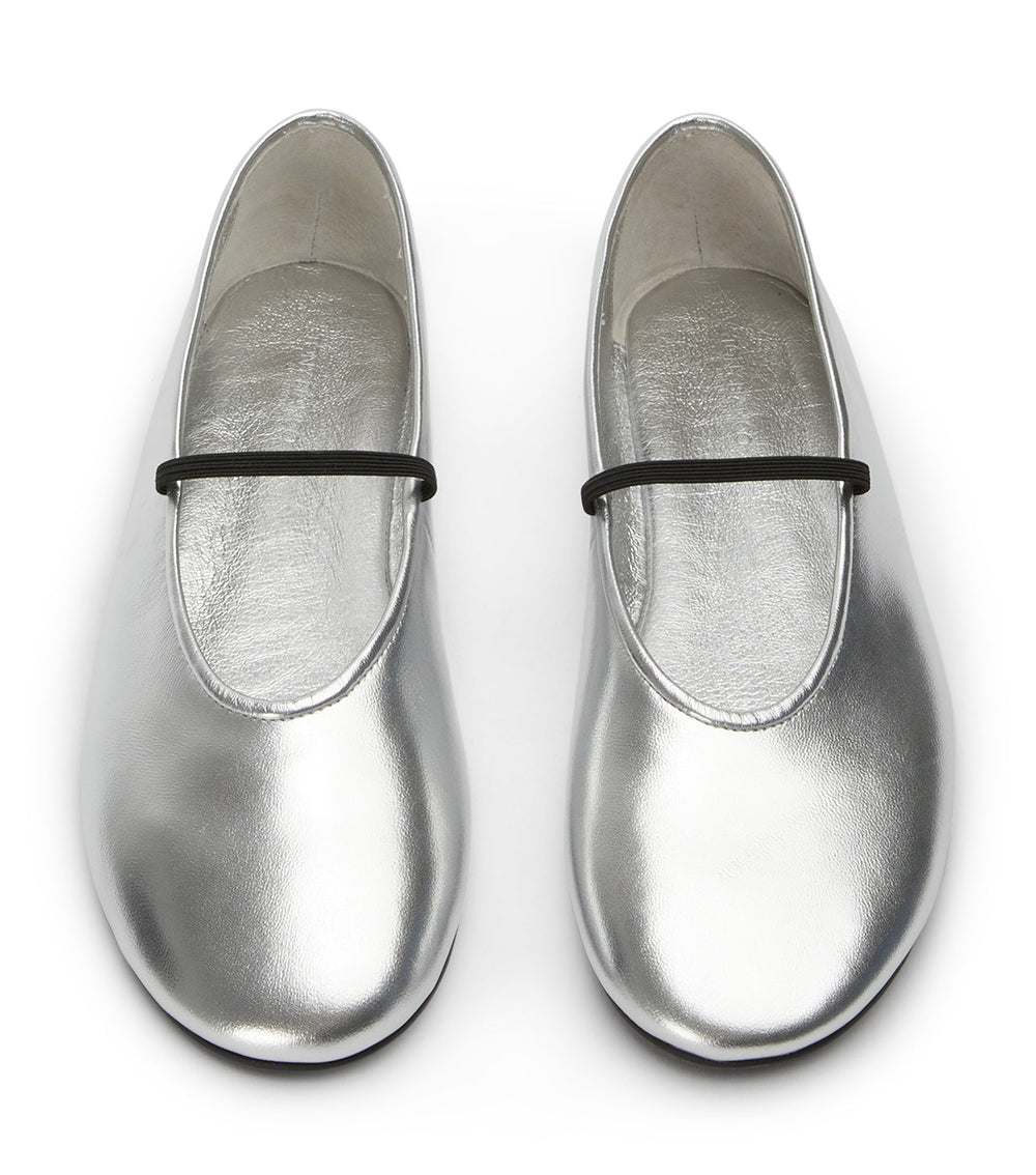 Milla Silver Shimmer Flats - Tony Bianco