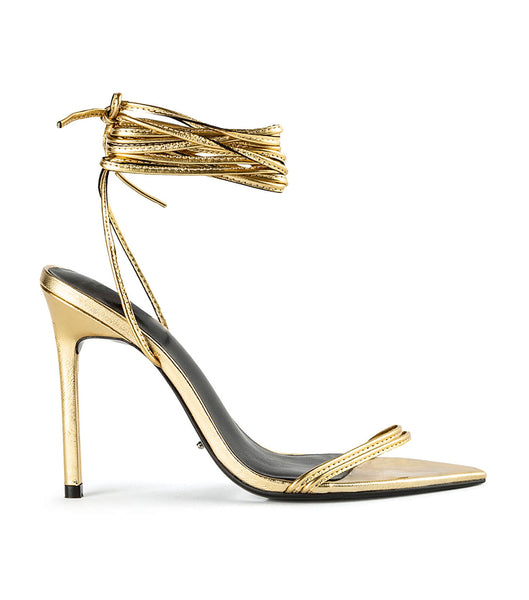 at donere Kvadrant instans Millie Gold Foil Heels | Heels | Tony Bianco | Tony Bianco