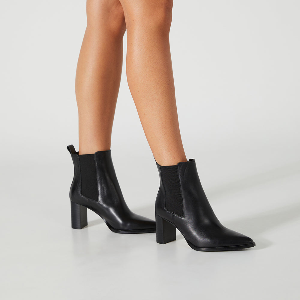 Piston Black Como Ankle Boots - Tony Bianco