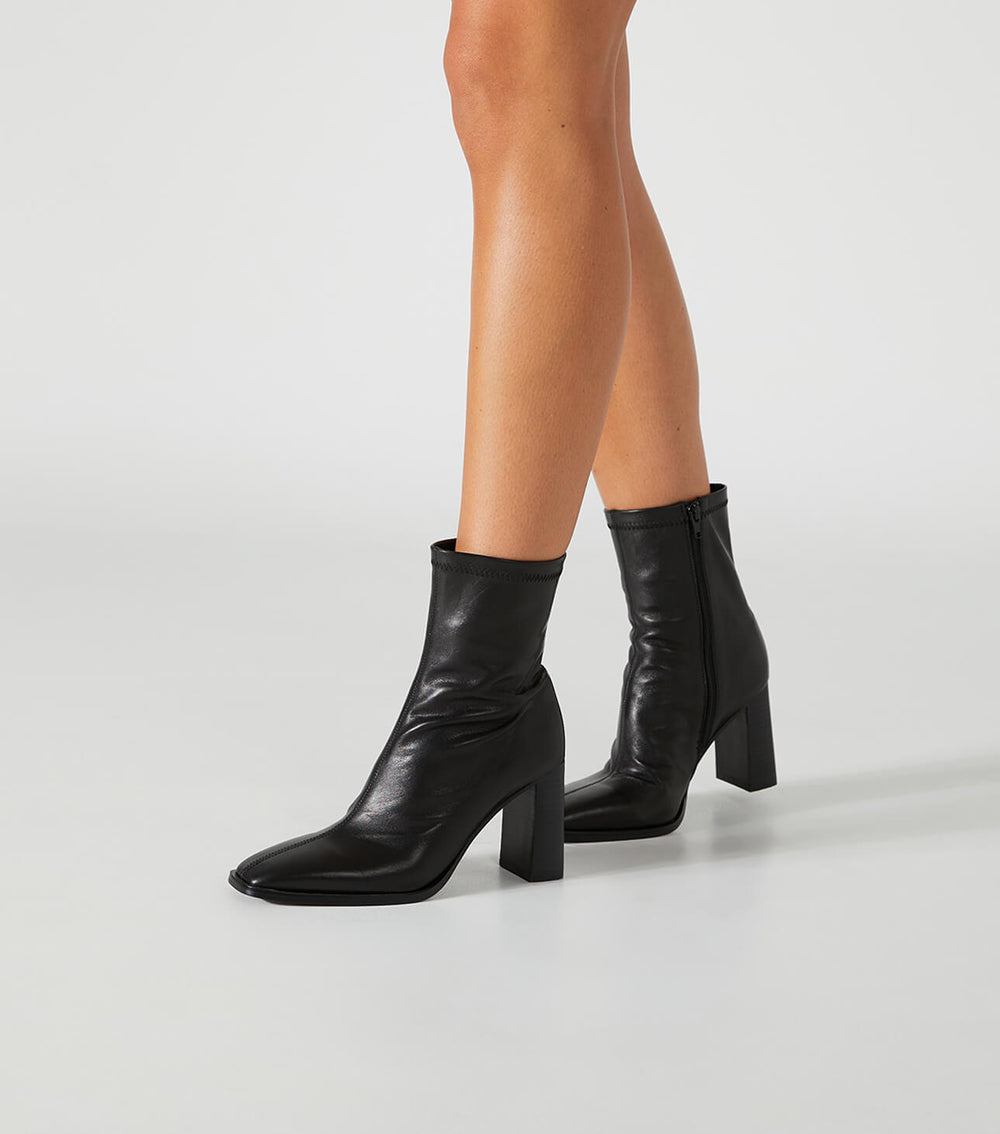 Rover Black Venice Ankle Boots - Tony Bianco