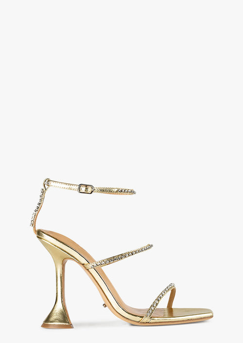 Shy Gold Nappa Metallic Heels