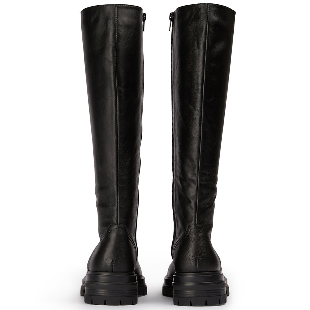 Wanda Black Venice Calf Boots - Tony Bianco