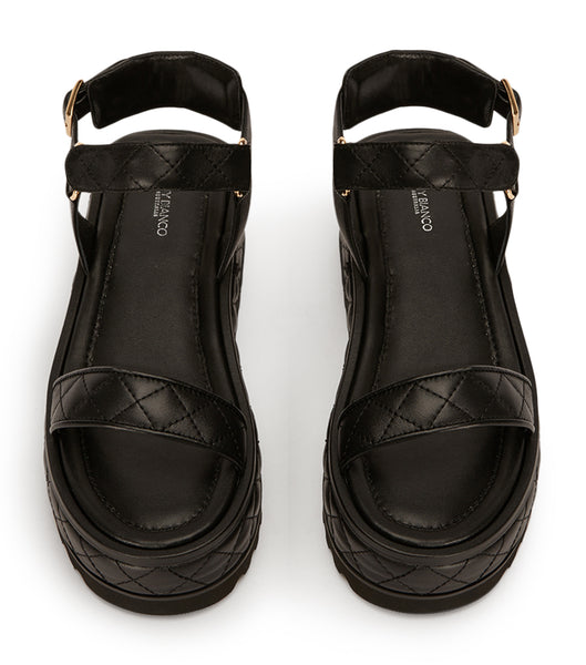 Zahara Black Nappa Sandals | Sandals | Tony Bianco | Tony Bianco