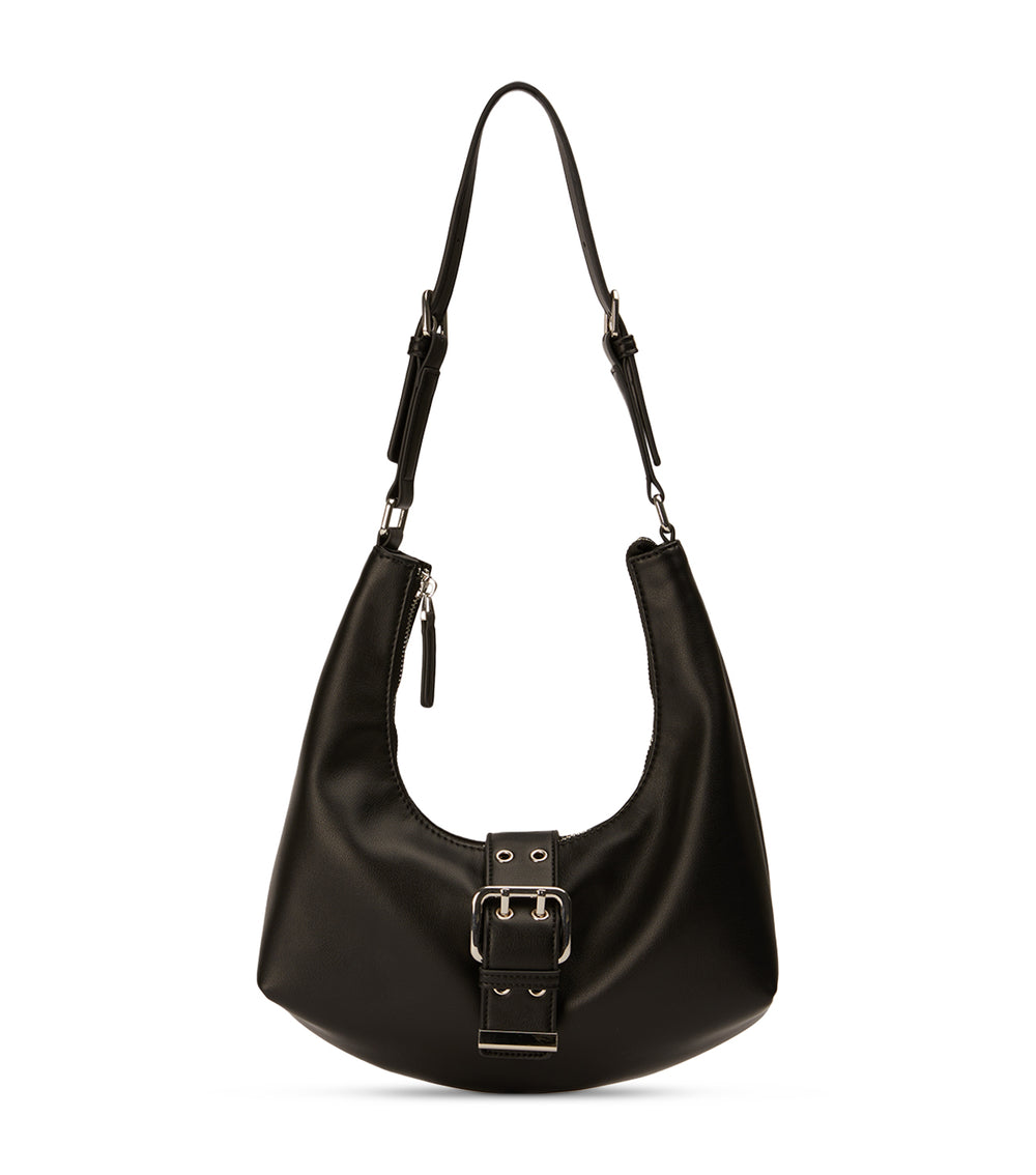Zali Black Leather Shoulder Bag - Tony Bianco