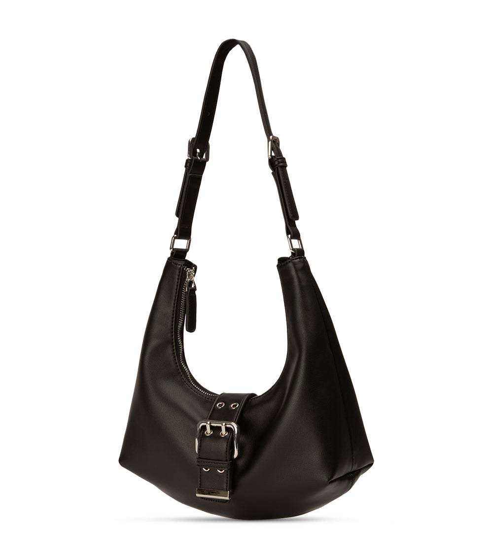 Zali Black Leather Shoulder Bag - Tony Bianco