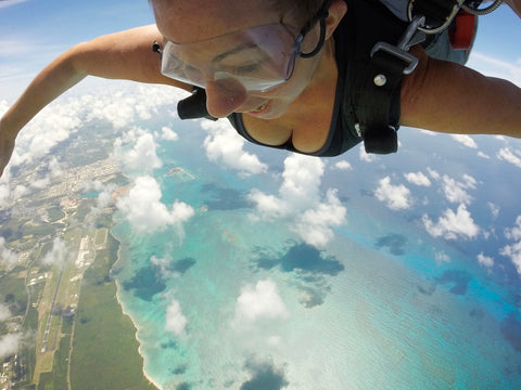 Skydiving over West End, St. Croix