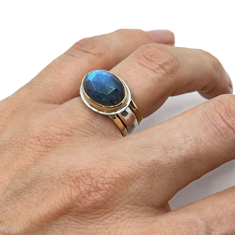 Labradorite Self Love Stack Ring