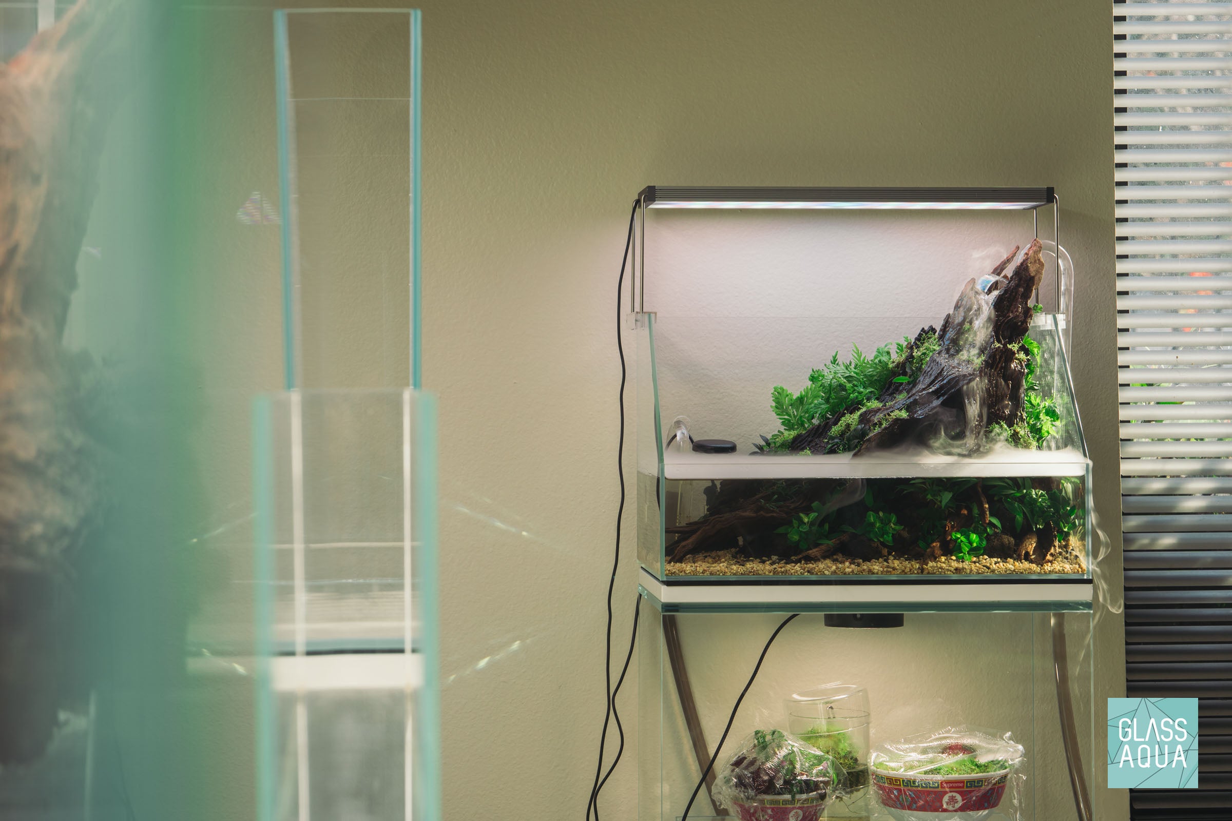 Jungle Falls | Ultum Nature Systems 45E Rimless Glass Paludarium Tank